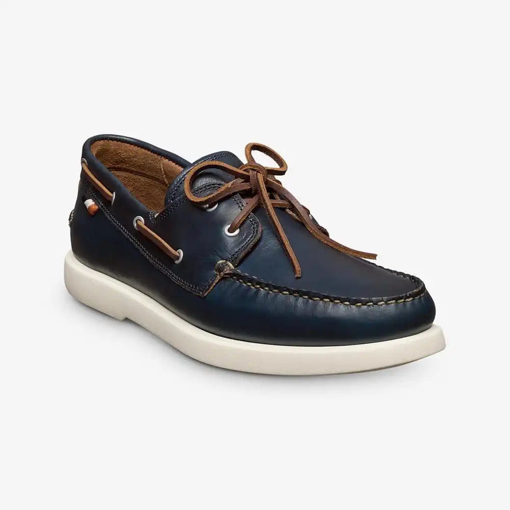 Panama Boat Shoe Navy Leather