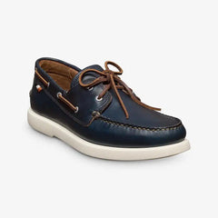 Panama Boat Shoe Navy Leather