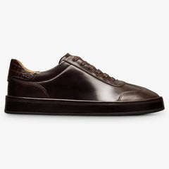 Hawthorne Reserve Lace-Up Sneaker Deep Brown Calf & Genuine Croc