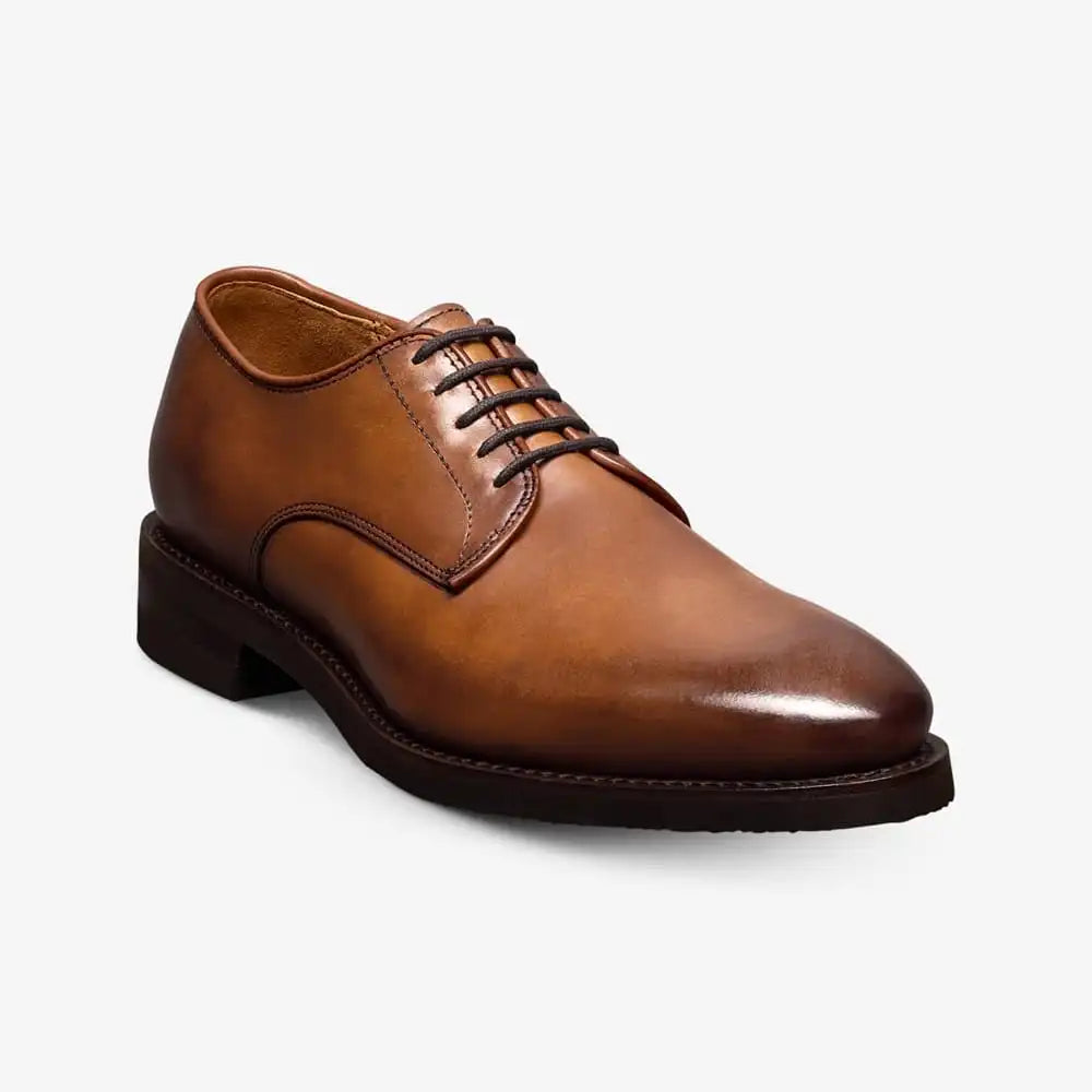 Ramsey Plain-toe Derby Dress Shoe Walnut Leather