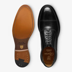 Manhattan Reserve Cap-toe Oxford Dress Shoe Black Leather
