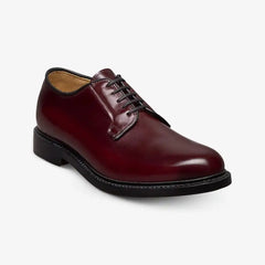 Rowan Reserve Plain-toe Derby Dress Shoe Burgundy Polished Calf Leather