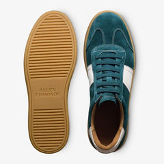 Ludlow Slip-on Stretch-lace Sneaker Peacock Teal Suede