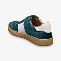 Ludlow Slip-on Stretch-lace Sneaker Peacock Teal Suede