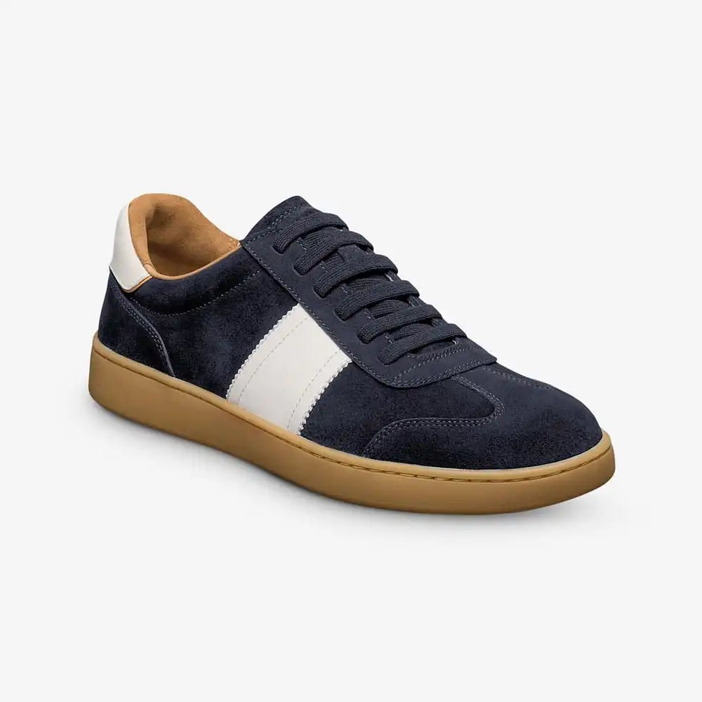 Ludlow Slip-on Stretch-lace Sneaker Navy Suede
