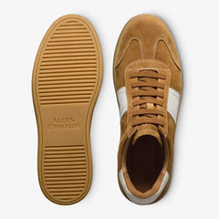 Ludlow Slip-on Stretch-lace Sneaker Fawn Tan Suede