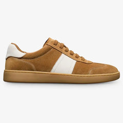 Ludlow Slip-on Stretch-lace Sneaker Fawn Tan Suede