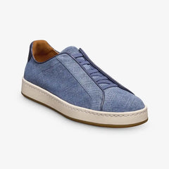 Banks Court Slip-on Stretch-lace Sneaker Denim Printed Suede