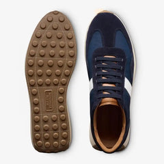 Luka Slip-on Stretch-lace Sneaker Navy Nylon & Suede