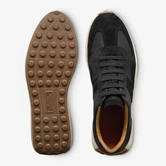 Luka Slip-on Stretch-lace Sneaker Black Nylon & Leather