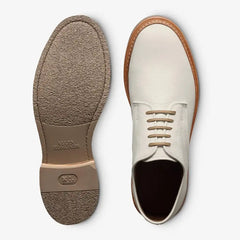Amesbury Plain-toe Derby Dress Shoe Off White Leather