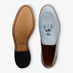 Randolph Tassel Loafer Sky Blue Suede
