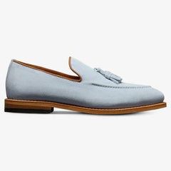 Randolph Tassel Loafer Sky Blue Suede