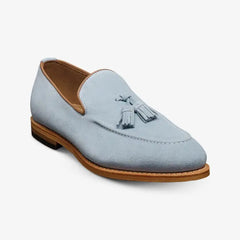 Randolph Tassel Loafer Sky Blue Suede