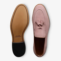 Randolph Tassel Loafer Pink Suede
