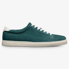 Courtside Lace-up Sneaker Peacock Teal Suede