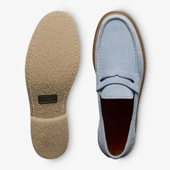 Sorrento Penny Loafer Light Blue Suede