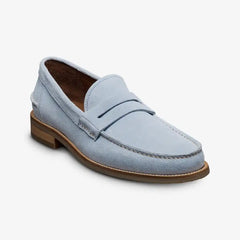 Sorrento Penny Loafer Light Blue Suede