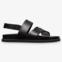 Davenport Sandal Black Leather