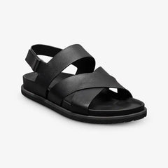 Davenport Sandal Black Leather