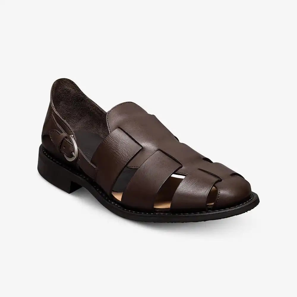Ravello Fisherman Sandal Dark Brown Leather
