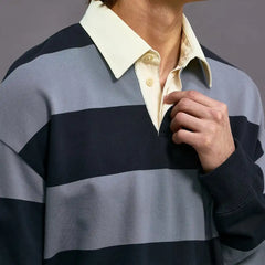 NN07 David Rugby Shirt Blue