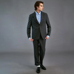 Officine Générale Hugo Pants Dark Grey