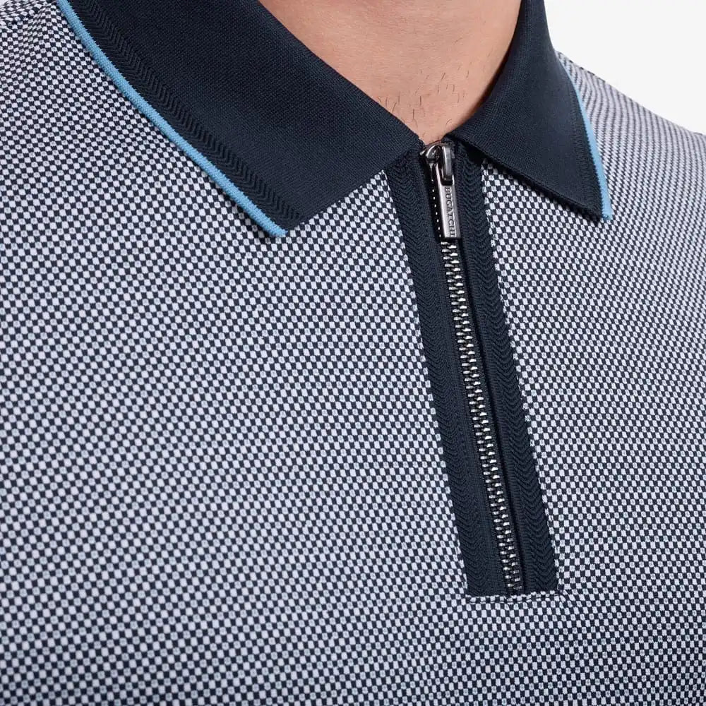 Bugatchi Quarter-zip Polo Navy