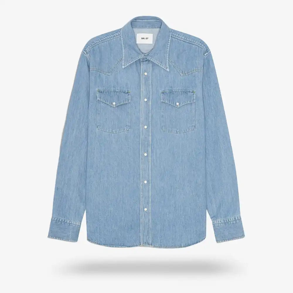 NN07 Ricky Denim Shirt Blue