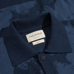 Far Afield Zigger Short-sleeve Cardigan Navy