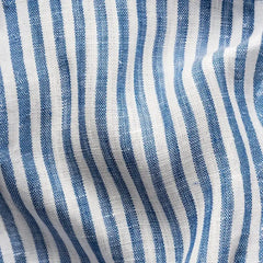 Eton Striped Linen Shirt Blue