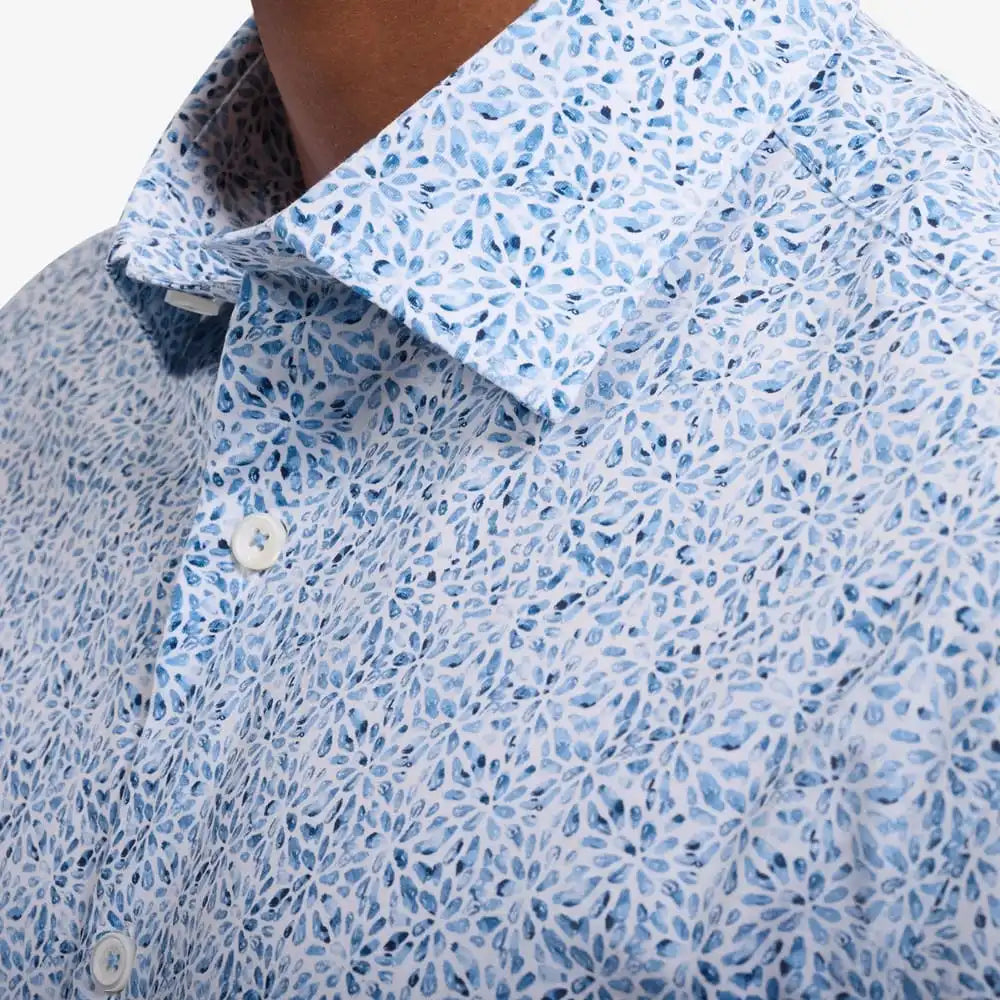 Bugatchi Miles OoohCotton® Shirt Blue