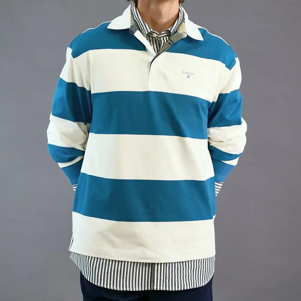 Barbour Broome Rugby Shirt Midnight