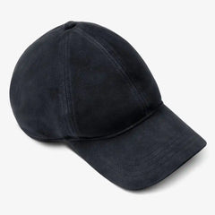 Suede Baseball Cap Navy