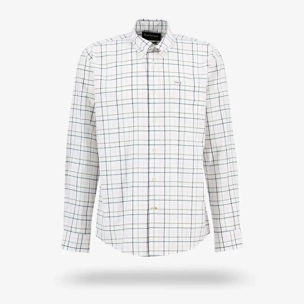 Barbour Caswell Tattersall Shirt Pink Cotton