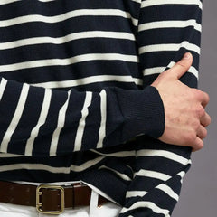 Crewneck Sweater Navy Stripe
