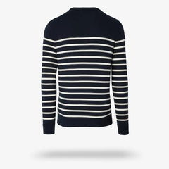 Crewneck Sweater Navy Stripe