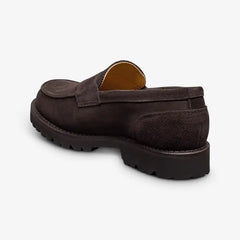 Miller Reserve Lug Penny Loafer Bitter Chocolate Suede