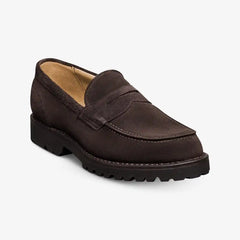 Miller Reserve Lug Penny Loafer Bitter Chocolate Suede