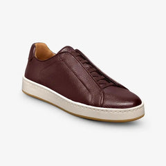 Banks Court Slip-on Stretch-lace Sneaker Burgundy Leather
