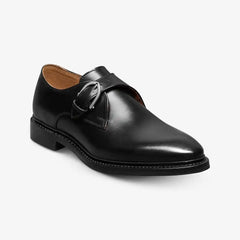 Ryder Single Monk Strap Dress Shoe Black Leather