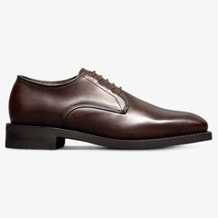 Ramsey Plain-toe Derby Dress Shoe Dark Brown Leather