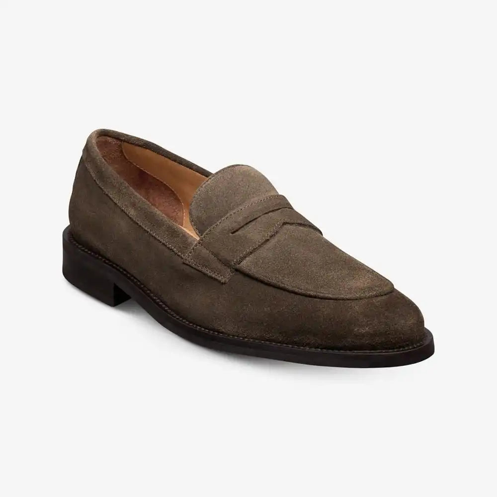 Como Penny Loafer Dark Olive Green Suede