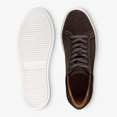 Courtside Lace-up Sneaker Bitter Chocolate Suede