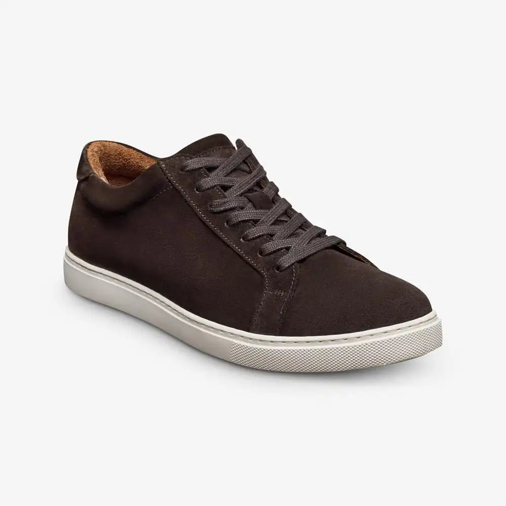 Courtside Lace-up Sneaker Bitter Chocolate Suede