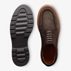 Cillian Moc-toe Derby Dress Shoe Bitter Chocolate Suede
