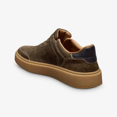 Oliver Slip-on Stretch-lace Sneaker Dark Olive Green Suede