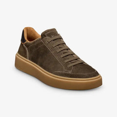Oliver Slip-on Stretch-lace Sneaker Dark Olive Green Suede