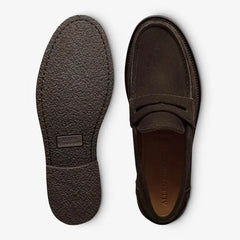 Sorrento Penny Loafer Bitter Chocolate Suede