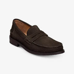 Sorrento Penny Loafer Bitter Chocolate Suede
